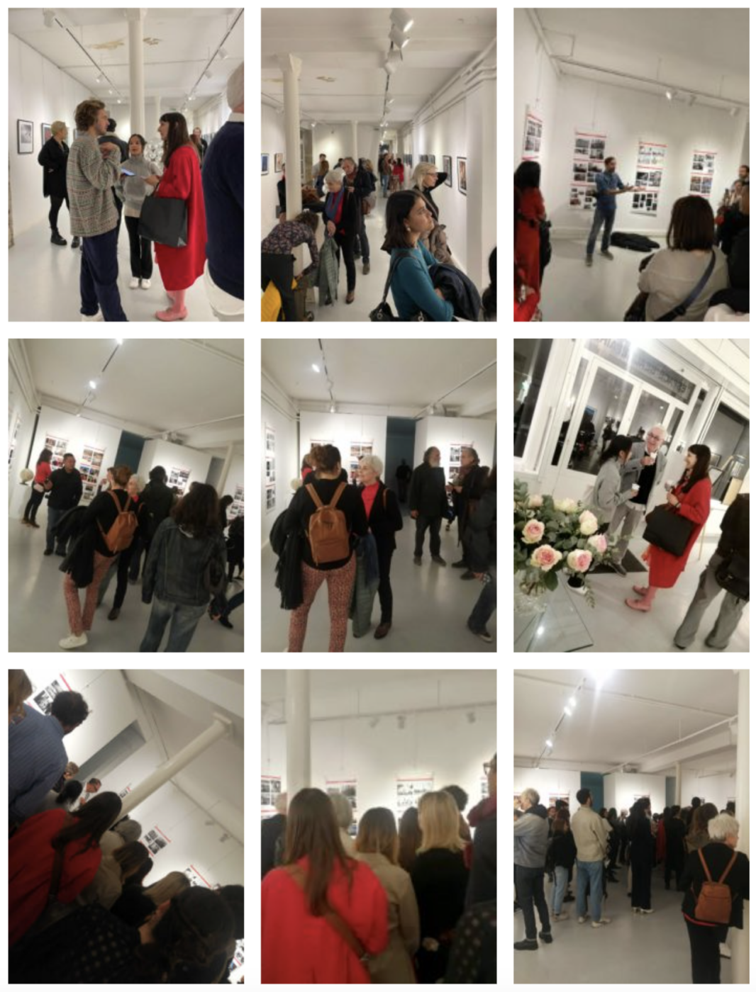 Collage of pictures from the night of the 2023 Px3 exhibition. 